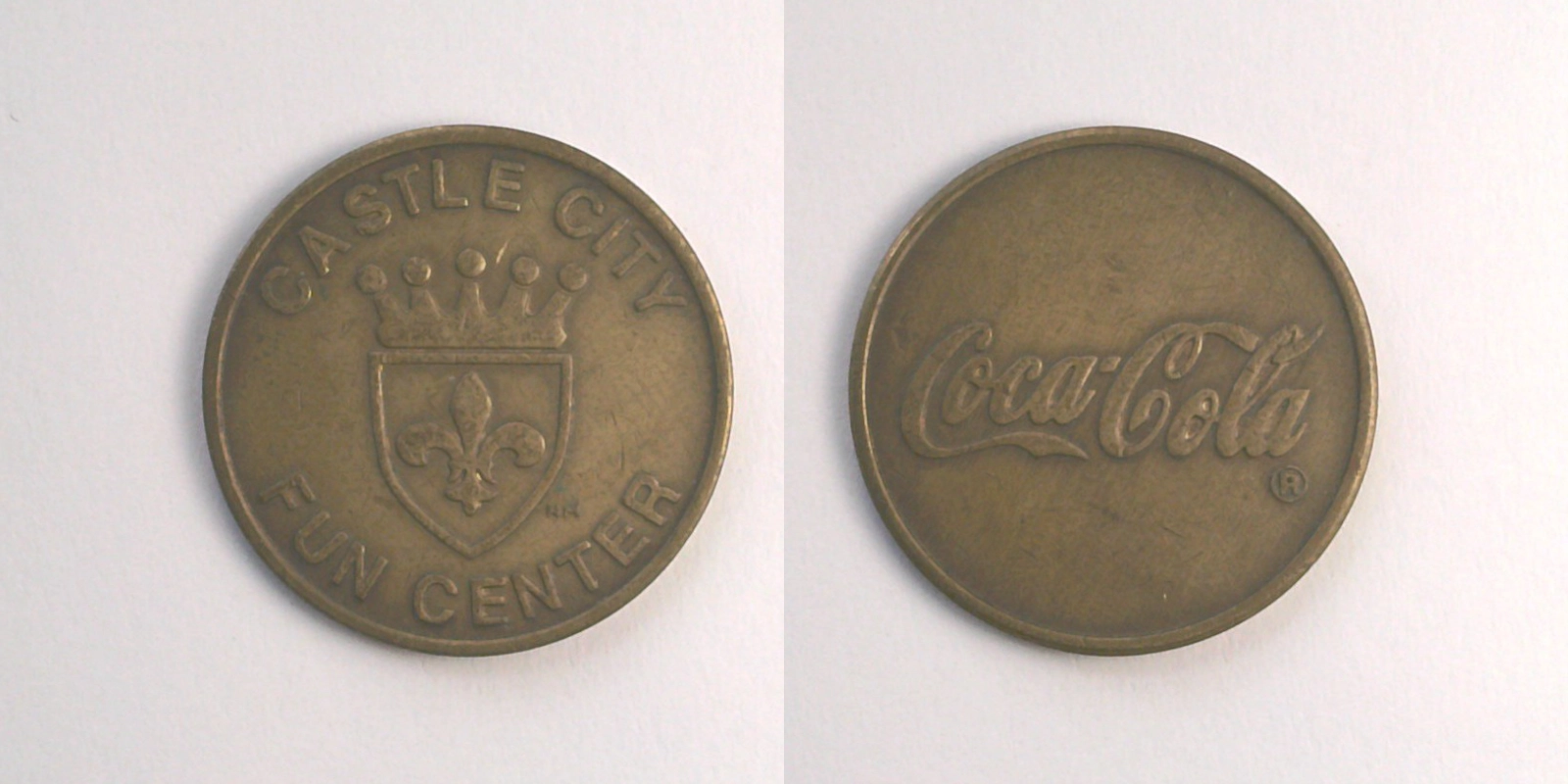 Castle City CC101B Castle City Token (CC101B) token — front and reverse