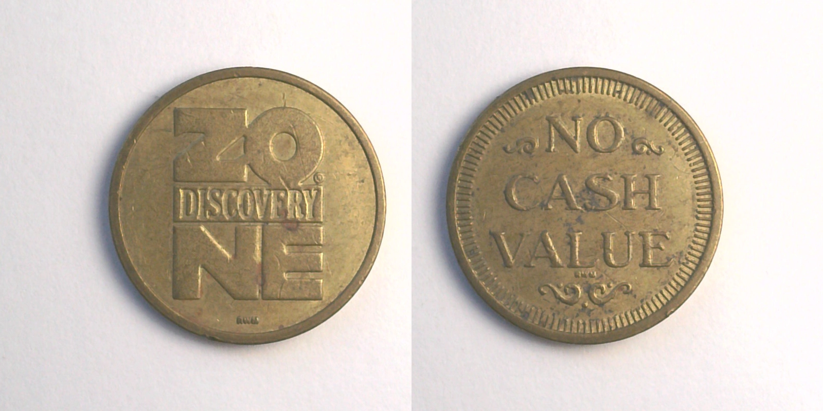 Discovery Zone DZ103B Discovery Zone Token (DZ103B) token — front and reverse