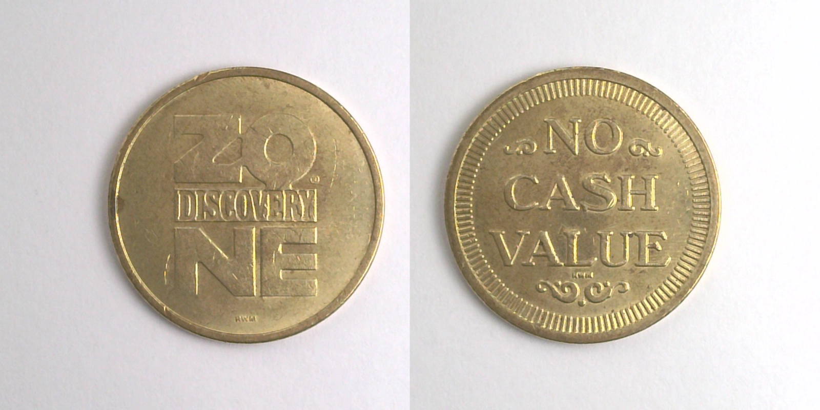 Discovery Zone DZ104B Discovery Zone Token (DZ104B) token — front and reverse