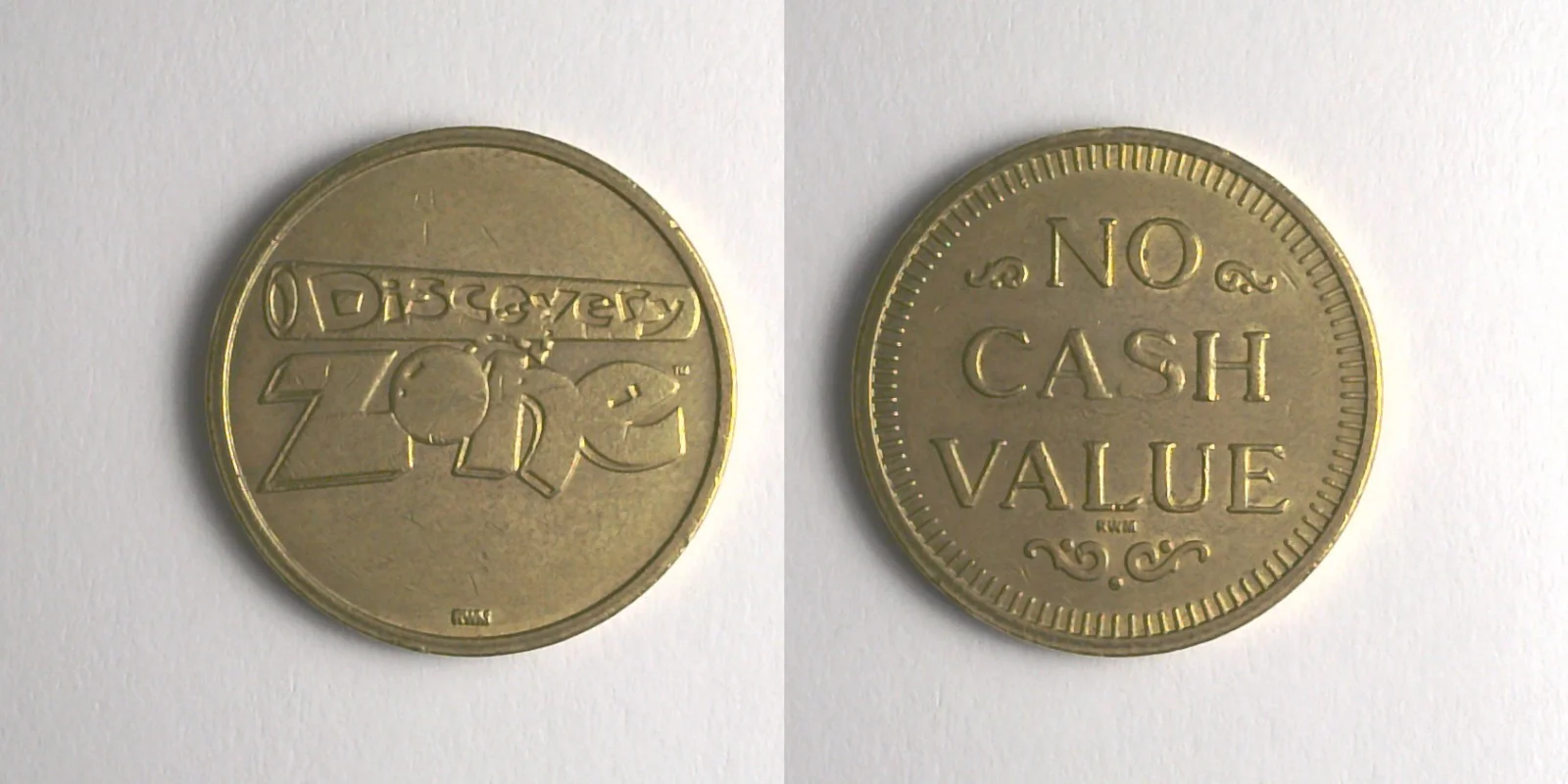 Discovery Zone DZ206B Discovery Zone Token (DZ206B) token — front and reverse