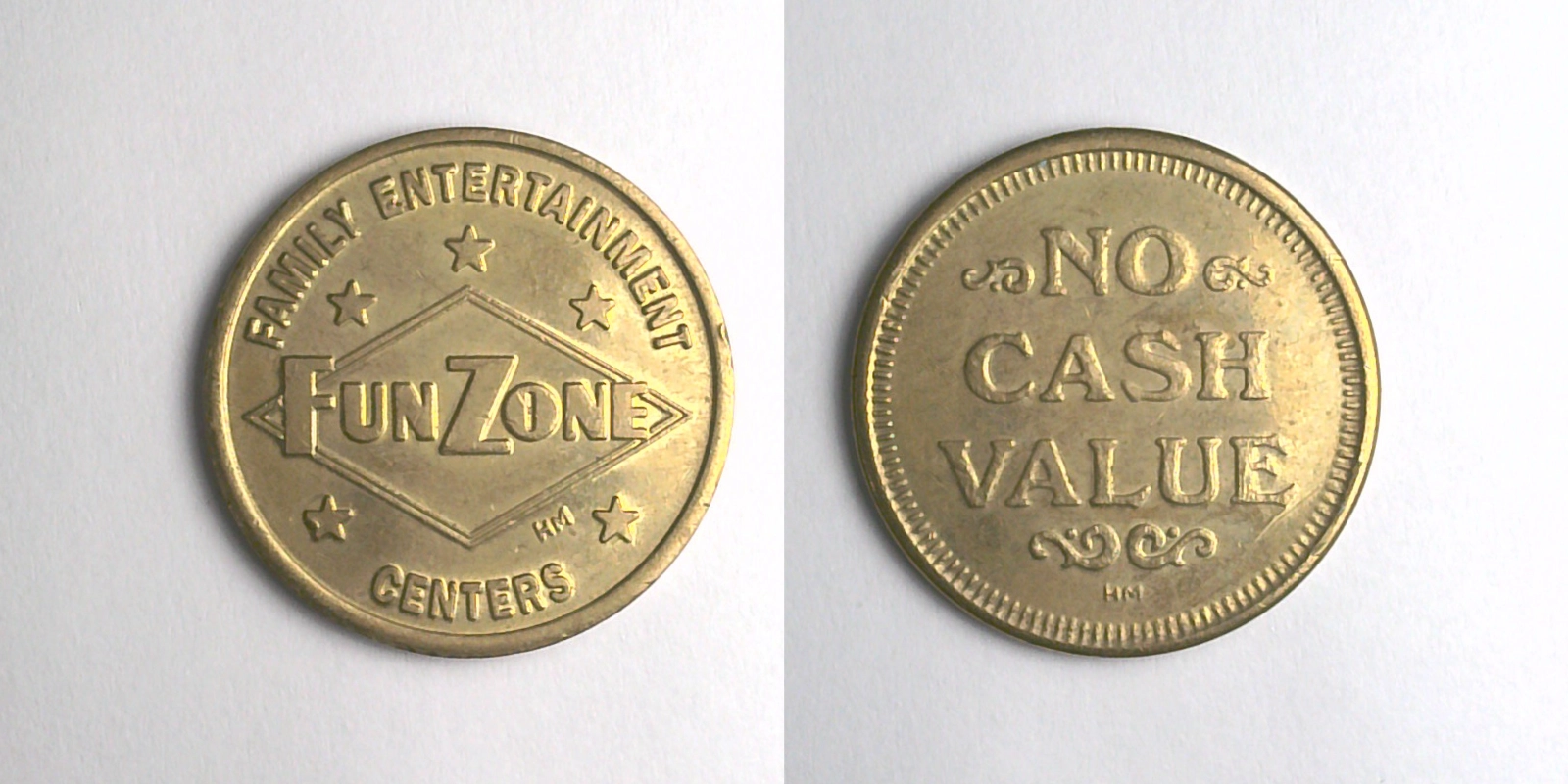 Fun Zone FZ102B Fun Zone Token (FZ102B) token — front and reverse