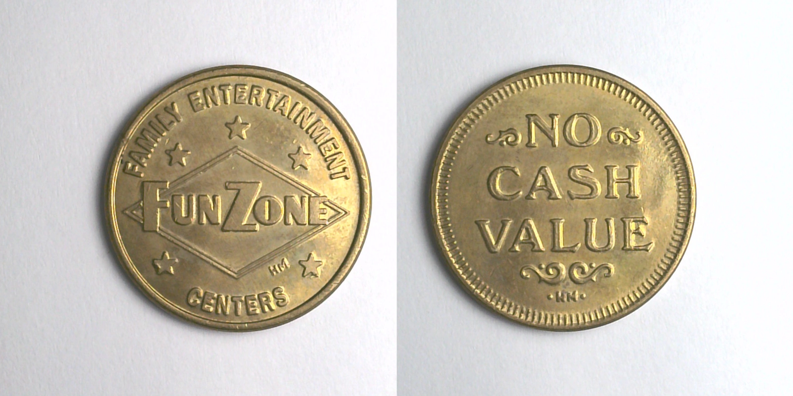 Fun Zone FZ103B Fun Zone Token (FZ103B) token — front and reverse