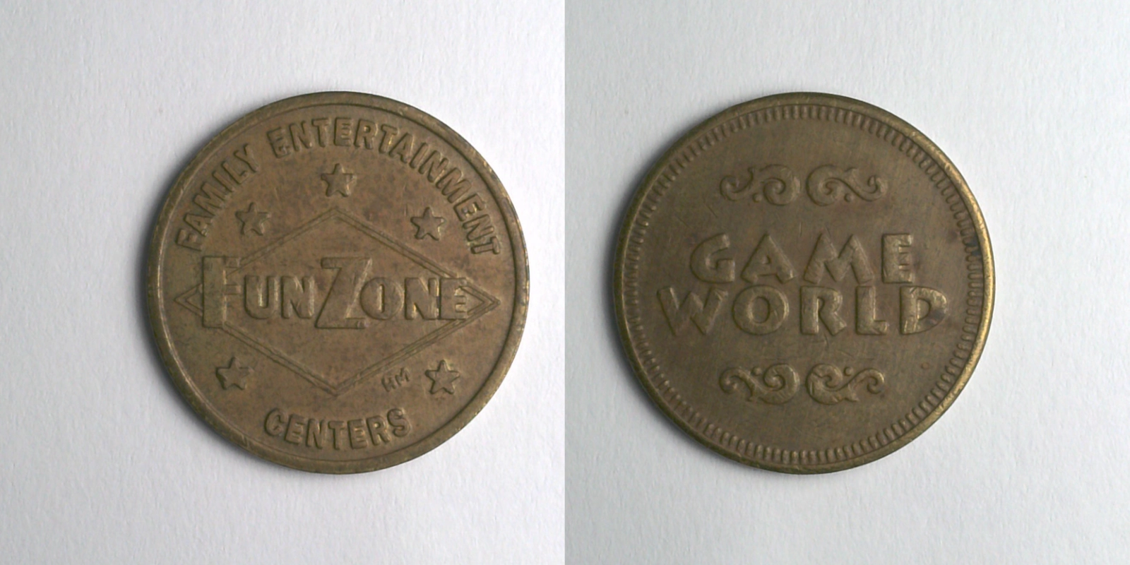 Fun Zone FZ105B Fun Zone Token (FZ105B) token — front and reverse