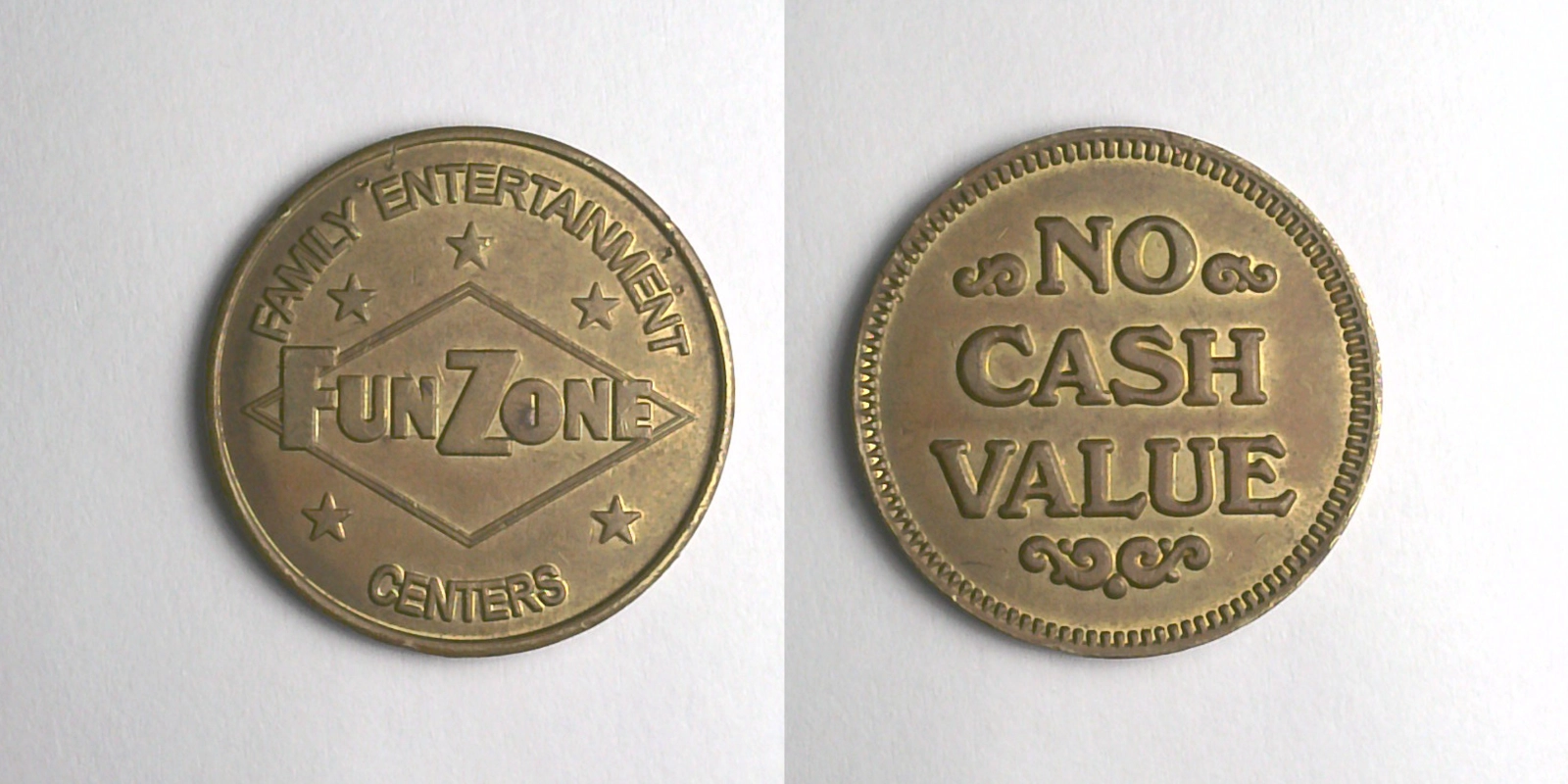 Fun Zone FZ108B Fun Zone Token (FZ108B) token — front and reverse