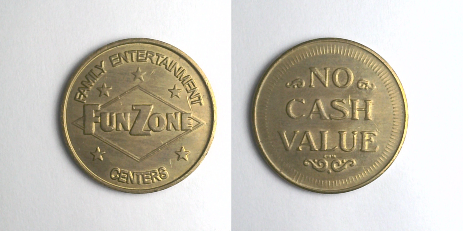Fun Zone FZ109B Fun Zone Token (FZ109B) token — front and reverse