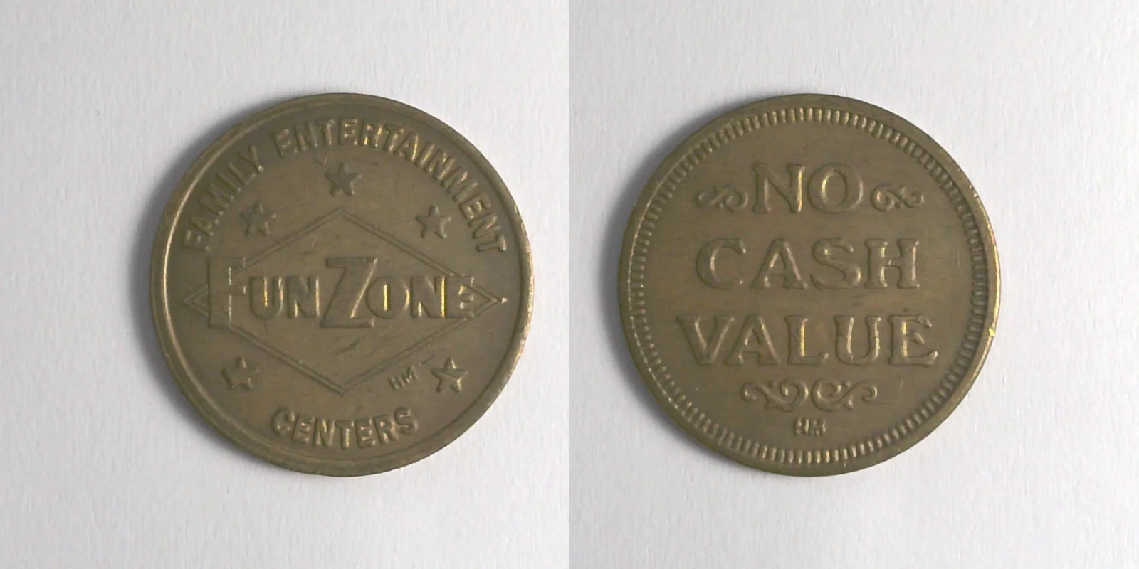 Fun Zone FZ110B Fun Zone Token (FZ110B) token — front and reverse