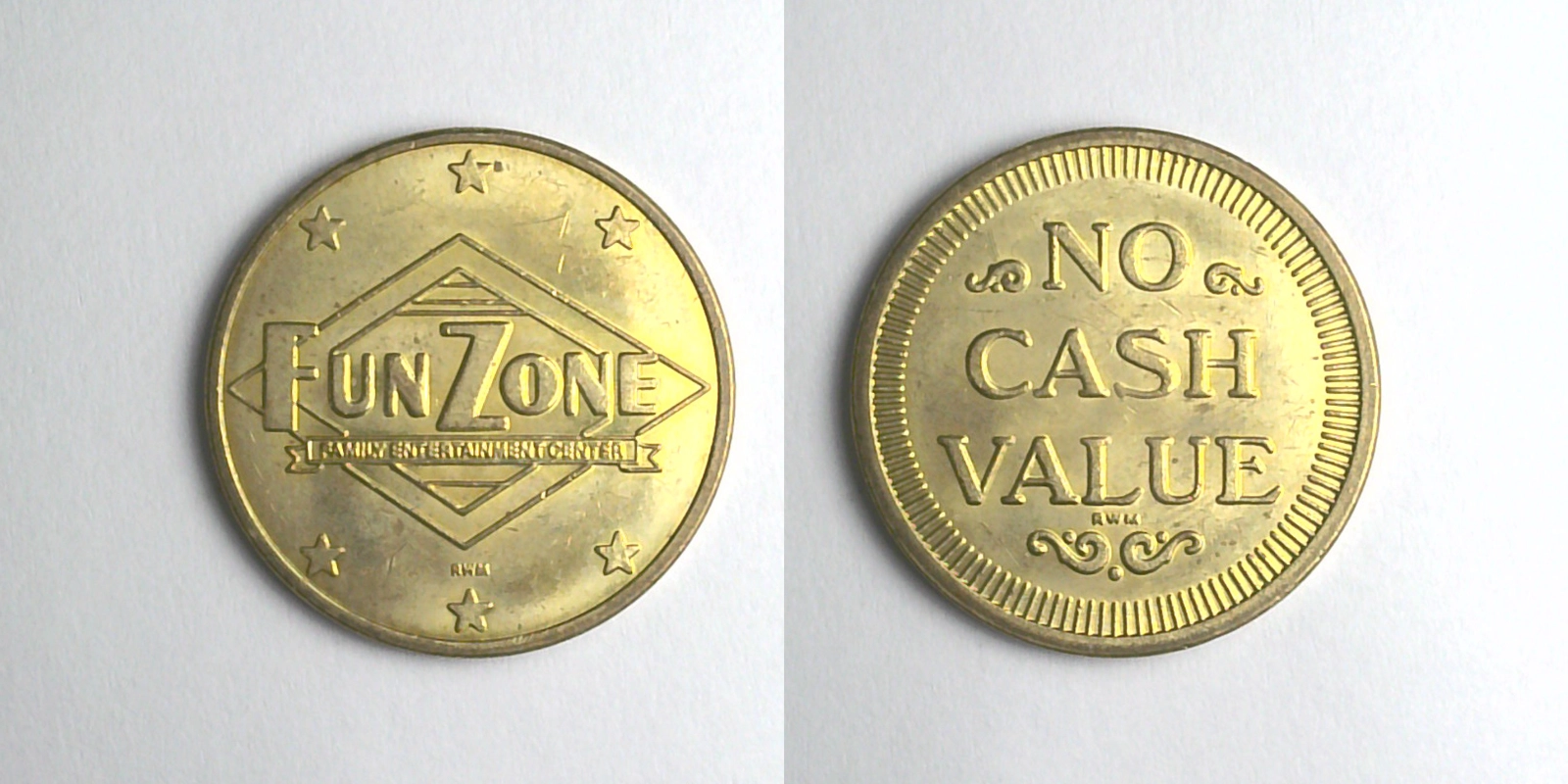 Fun Zone FZ201B Fun Zone Token (FZ201B) token — front and reverse