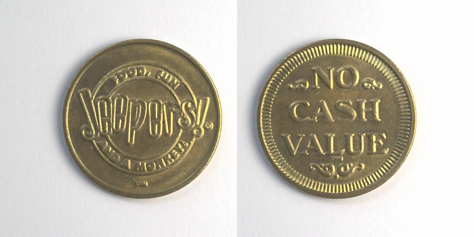 Jeepers! JP102B Jeepers! Token (JP102B) token — front and reverse
