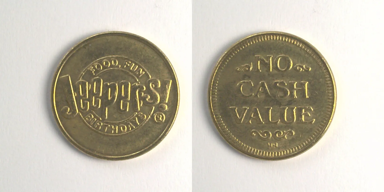 Jeepers! JP201B Jeepers! Token (JP201B) token — front and reverse