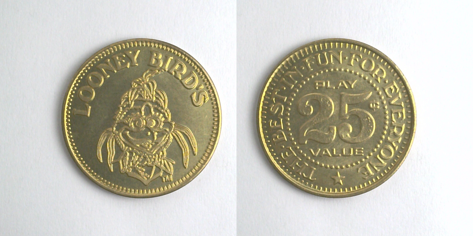 Looney Bird's LOO101B Looney Bird's Token (LOO101B) token — front and reverse
