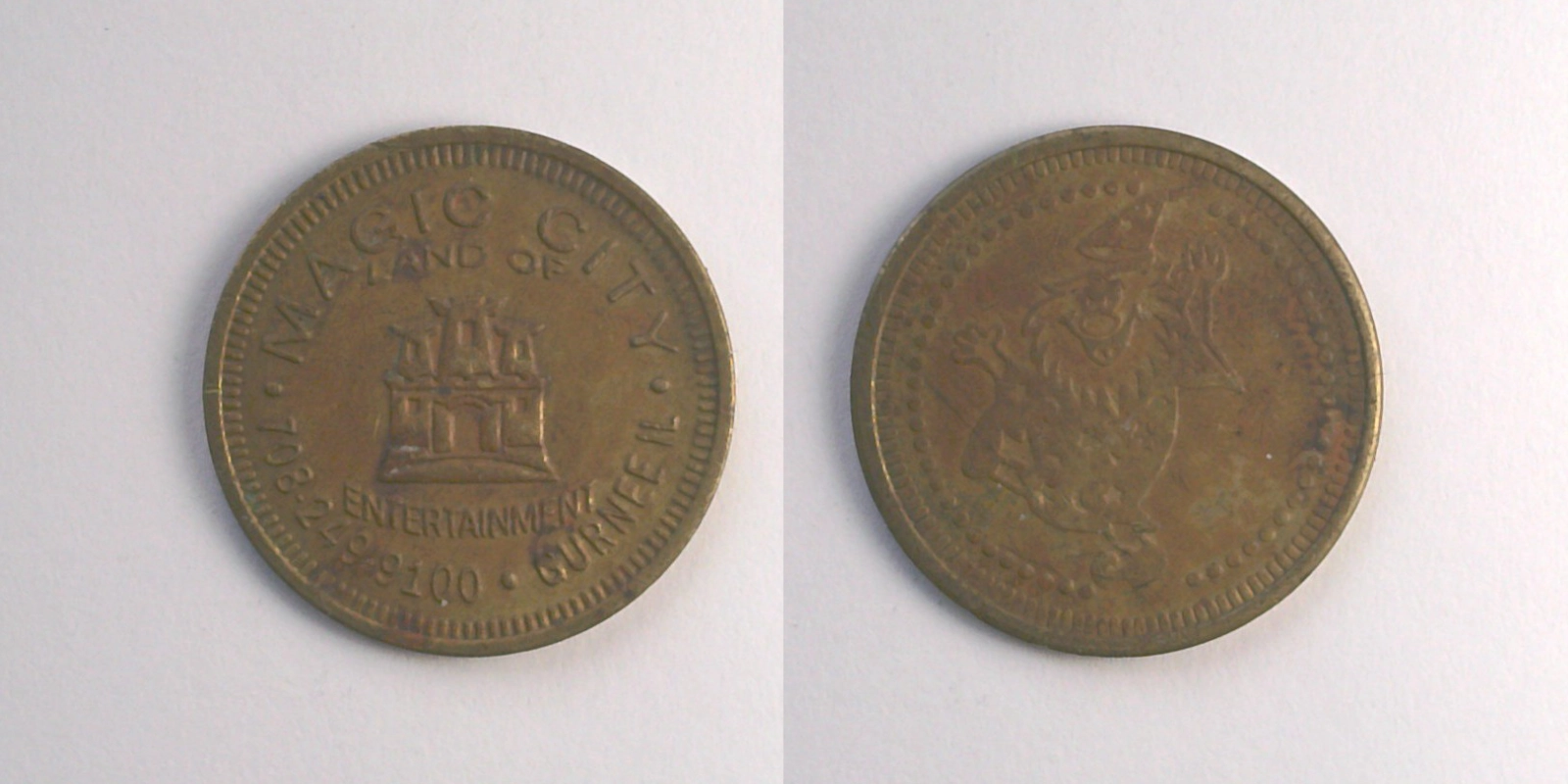 Magic City MC101B Magic City Token (MC101B) token — front and reverse