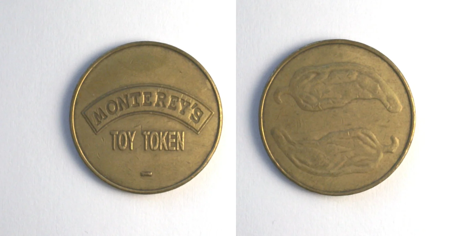 Monterey's Tex Mex Cafe MLM102B Monterey's Toy Token (MLM102B) token — front