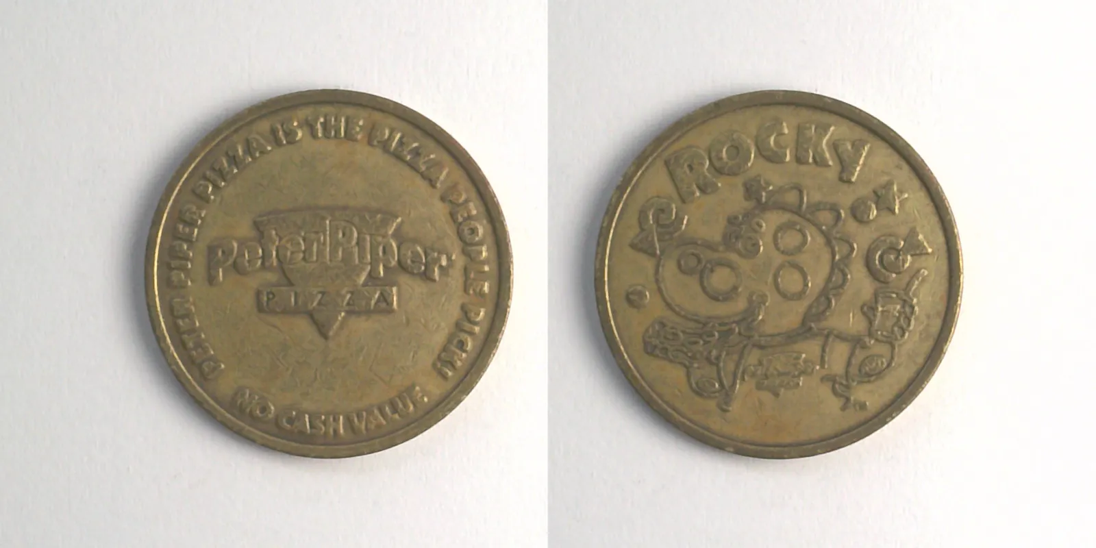 Peter Piper Pizza P201B Peter Piper Pizza Token (P201B) token — front and reverse
