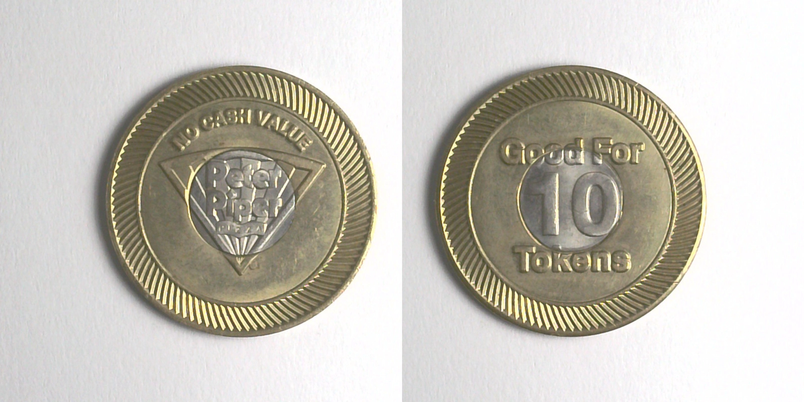 Peter Piper Pizza P314B Peter Piper Pizza Token (P314B) token — front and reverse