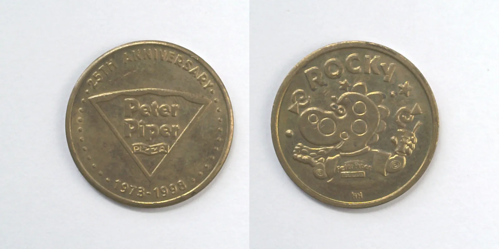 Peter Piper Pizza P321B Peter Piper Pizza Token (P321B) (1998) token — front