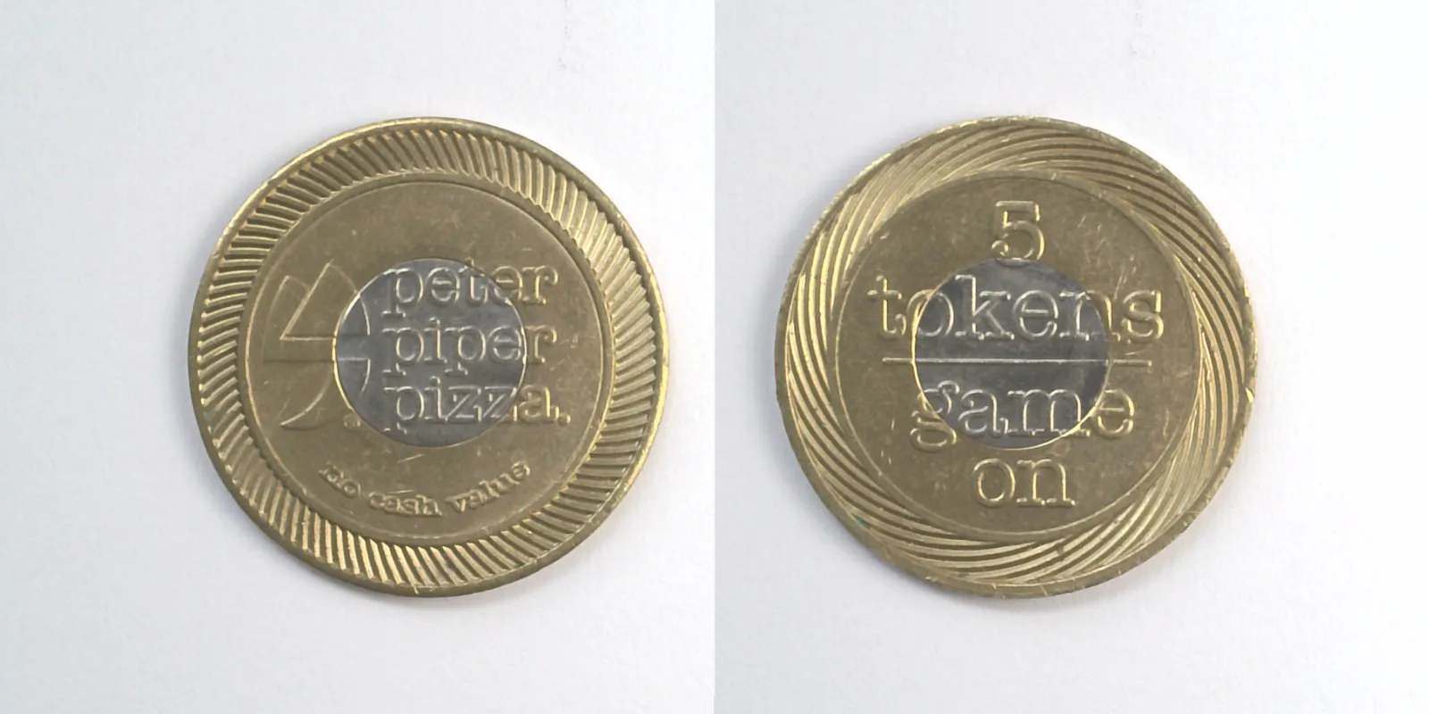 Peter Piper Pizza P404B Peter Piper Pizza Token (P404B) token — front and reverse