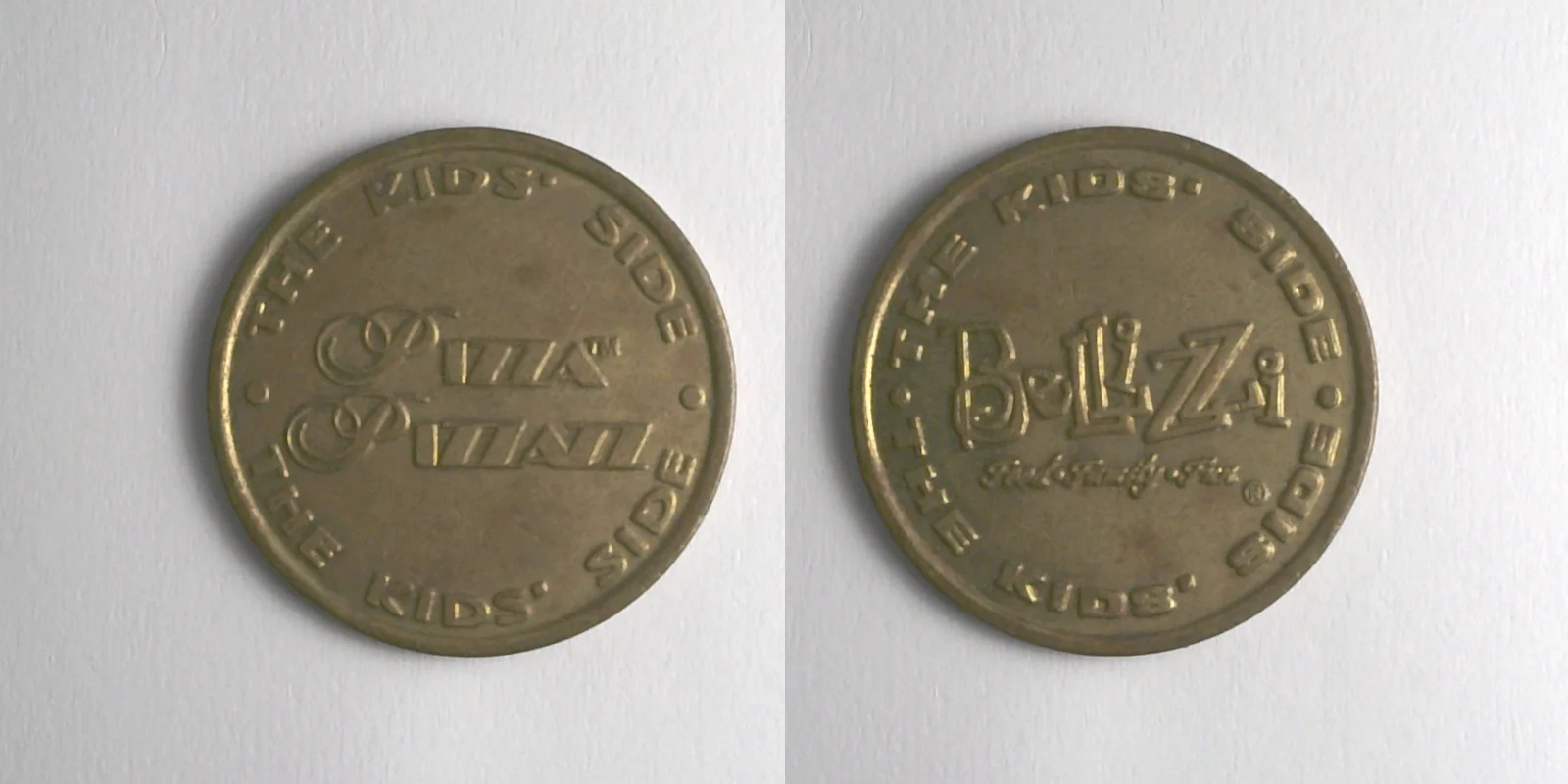 Pizza Pizzazz PIZ102B Pizza Pizzazz Token (PIZ102B) token — front and reverse