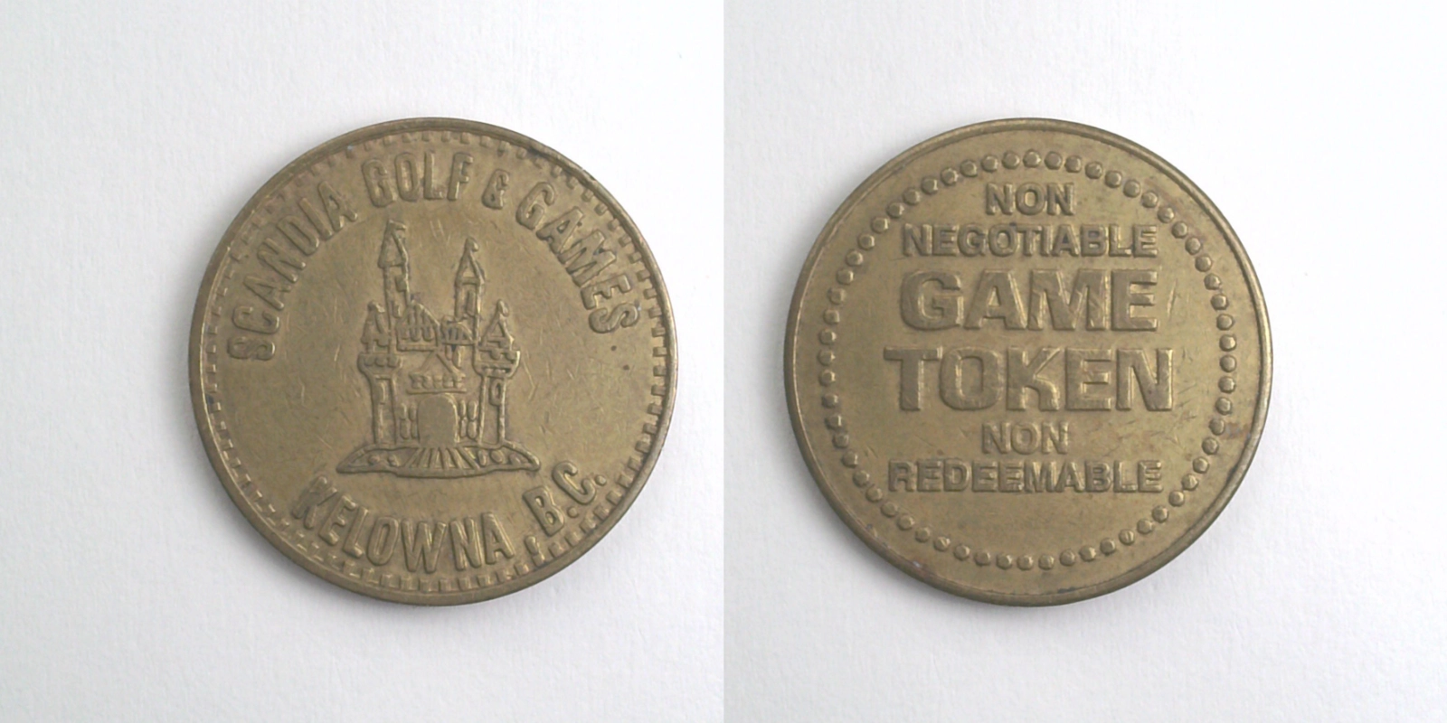 Scandia Golf & Games SGG101B Scandia Golf & Games Token (SGG101B) token — front and reverse
