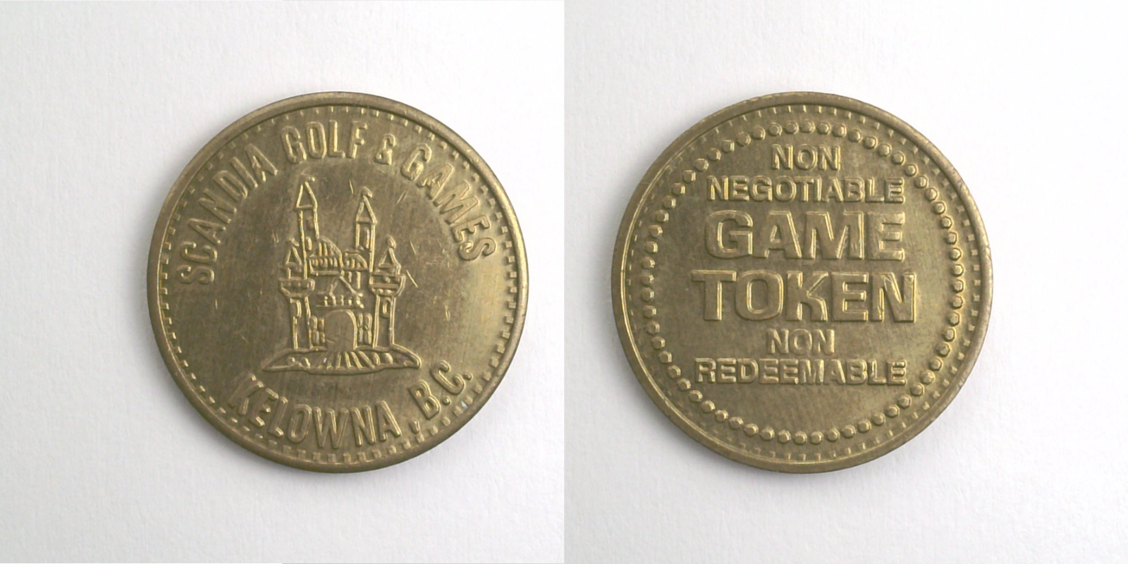 Scandia Golf & Games SGG102B Scandia Golf & Games Token (SGG102B) token — front and reverse