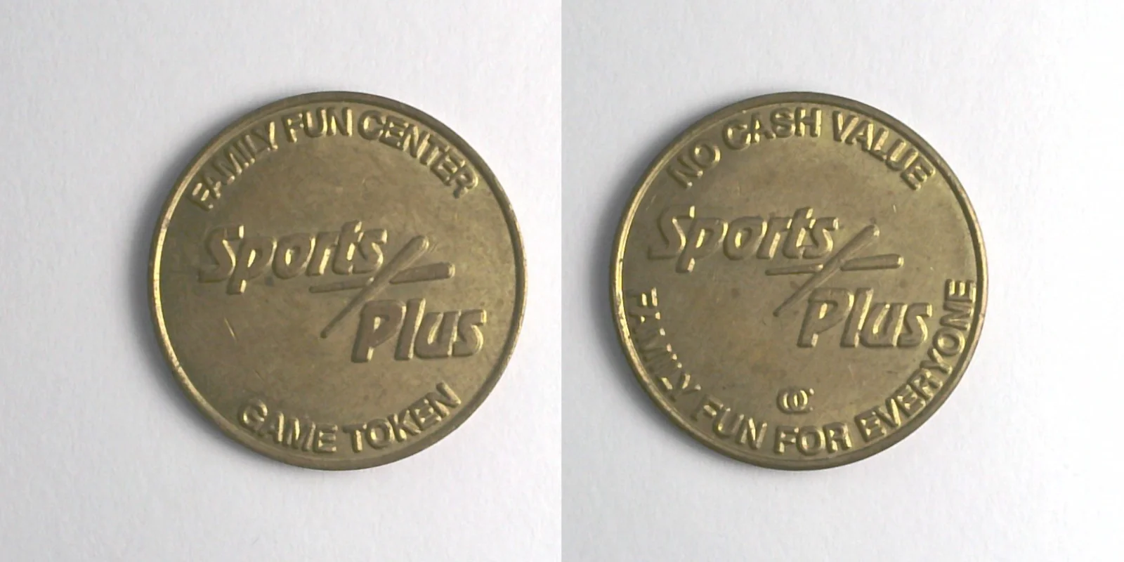 Sports Plus SP106B Sports Plus OC Token (SP106B) token — front and reverse