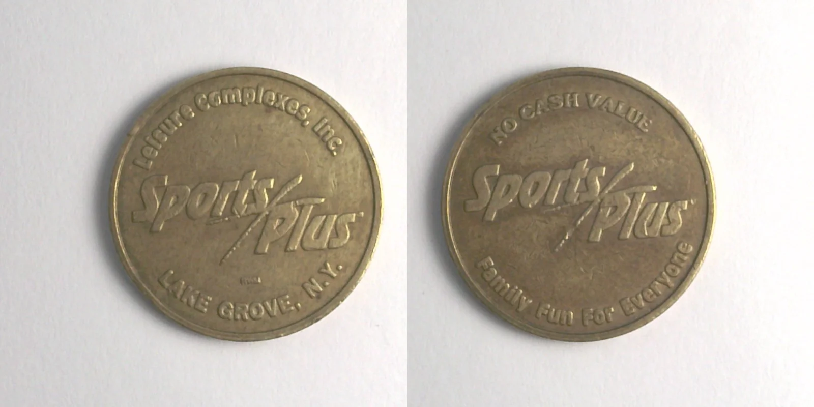 Sports Plus SP101B Sports Plus Token (SP101B) token — front