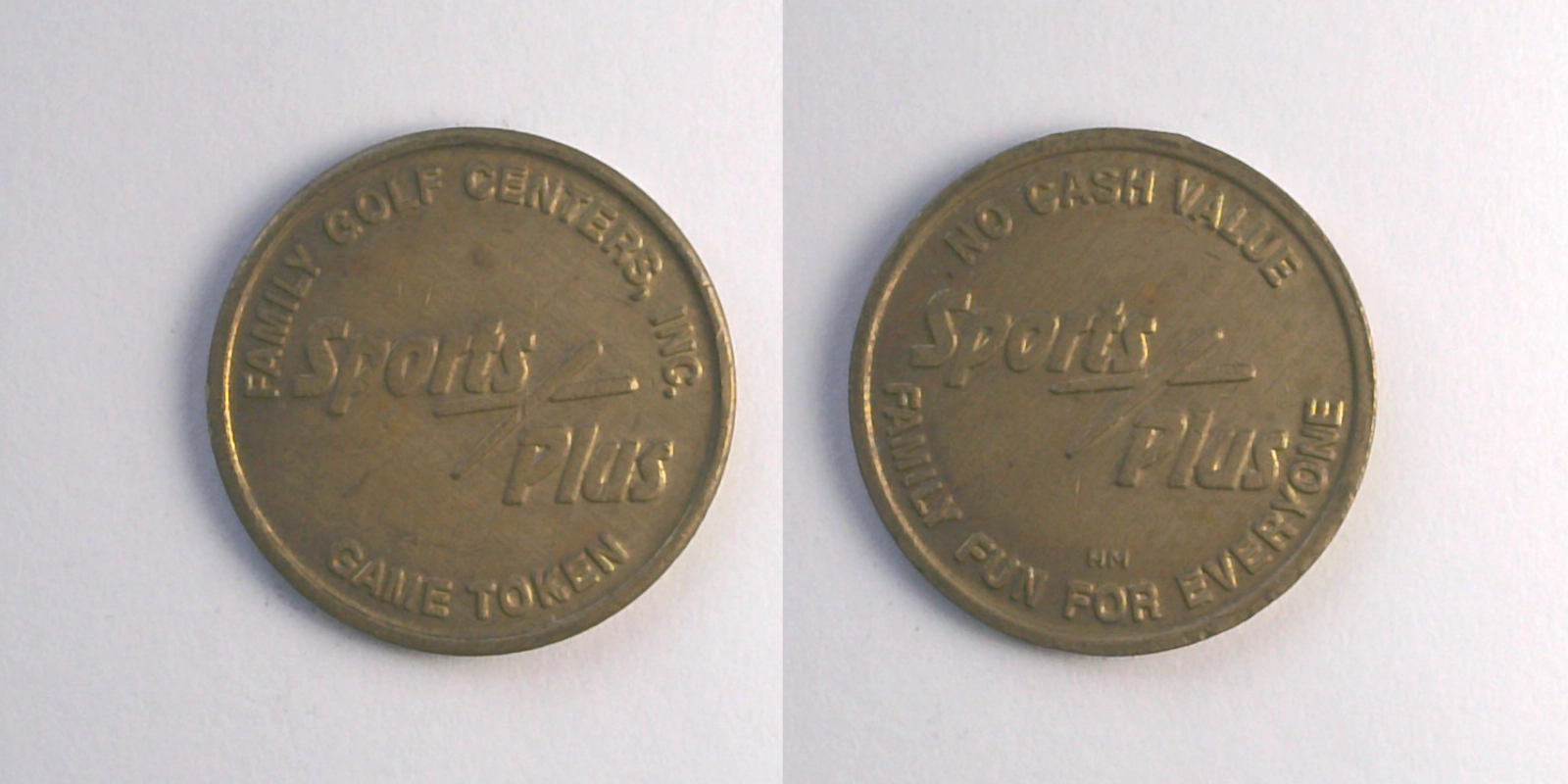 Sports Plus SP103B Sports Plus Token (SP103B) token — front and reverse