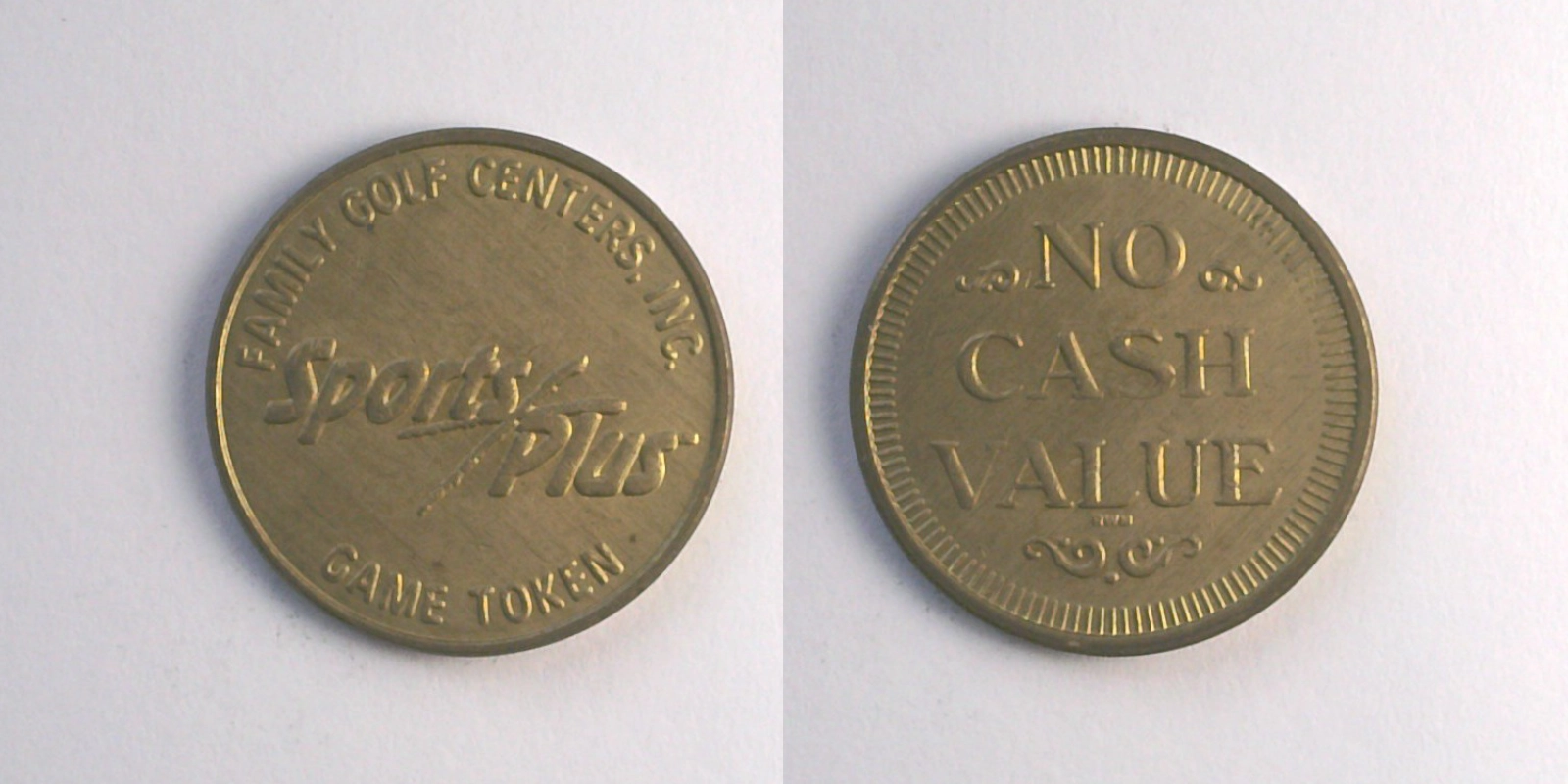 Sports Plus SP104B Sports Plus Token (SP104B) token — front and reverse