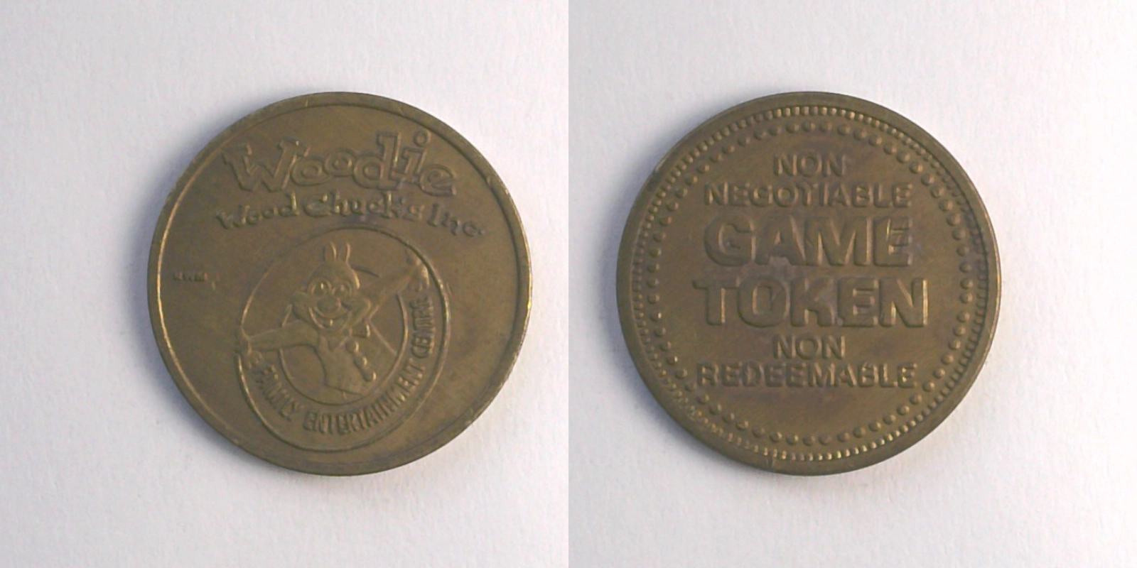 Woodie Wood Chuck's WWC102B Woodie Wood Chuck Token (WWC102B) token — front and reverse