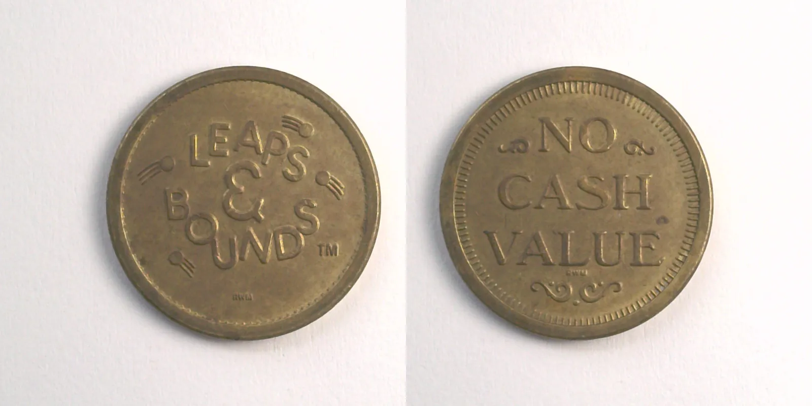 Leaps & Bounds LB102B Leaps & Bounds Token (LB102B) token — front and reverse