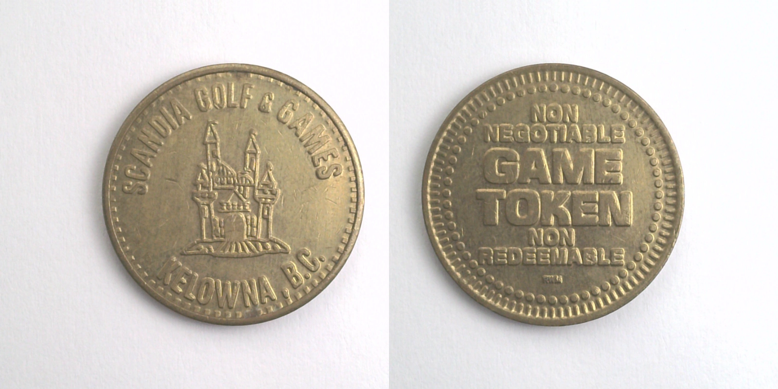 Scandia Golf & Games SGG103B Scandia Golf & Games Token (SGG103B) token — front and reverse