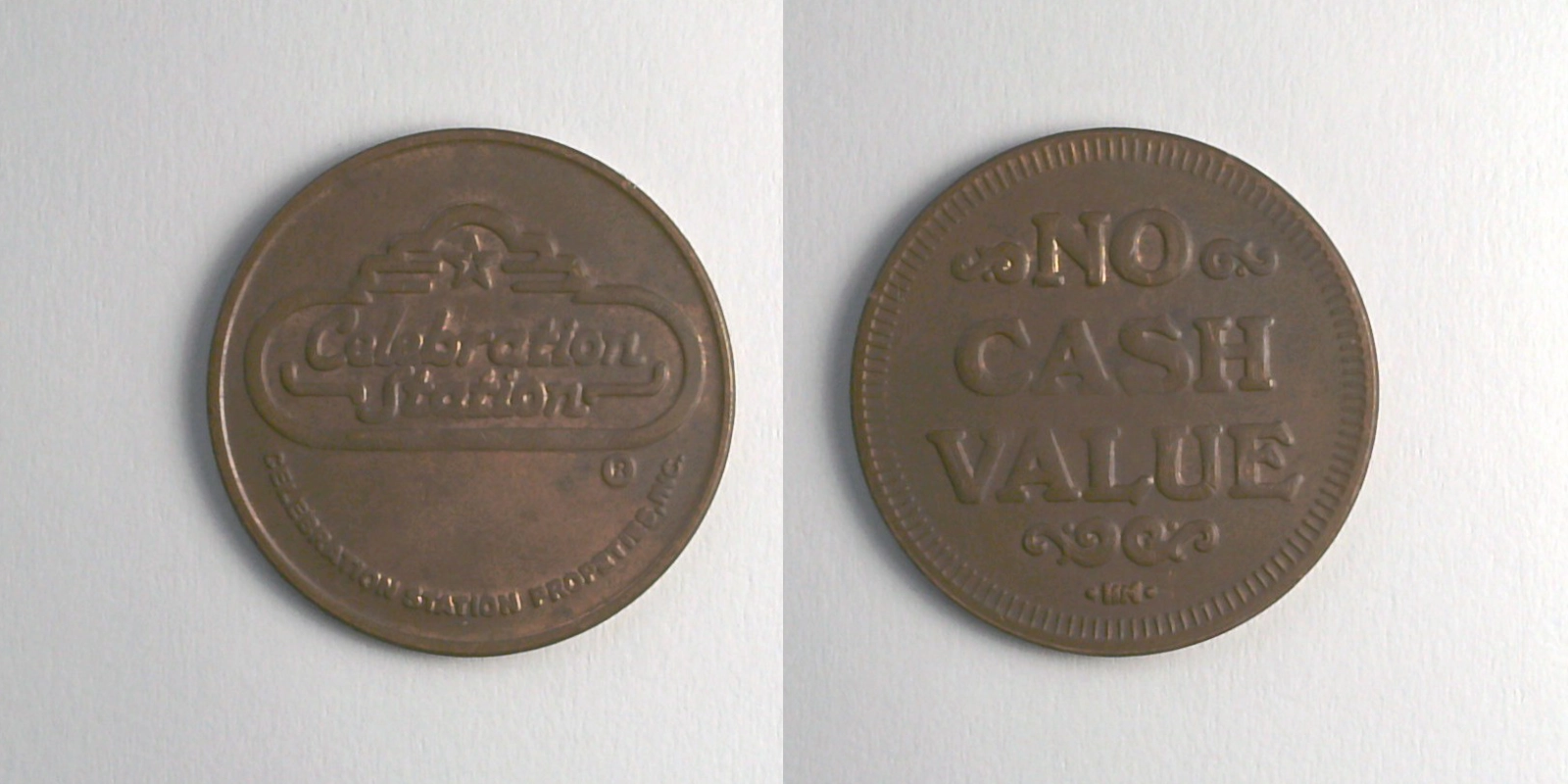 Celebration Station CS103C Celebration Station Token (CS103C) token — front and reverse
