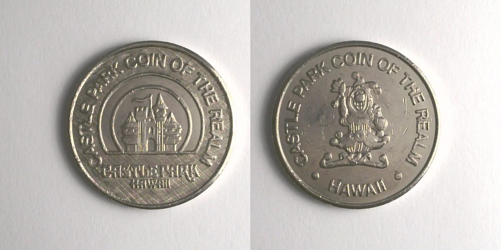 Castle Entertainment CPH101N Castle Park Hawaii Token (CPH101N) token — front and reverse