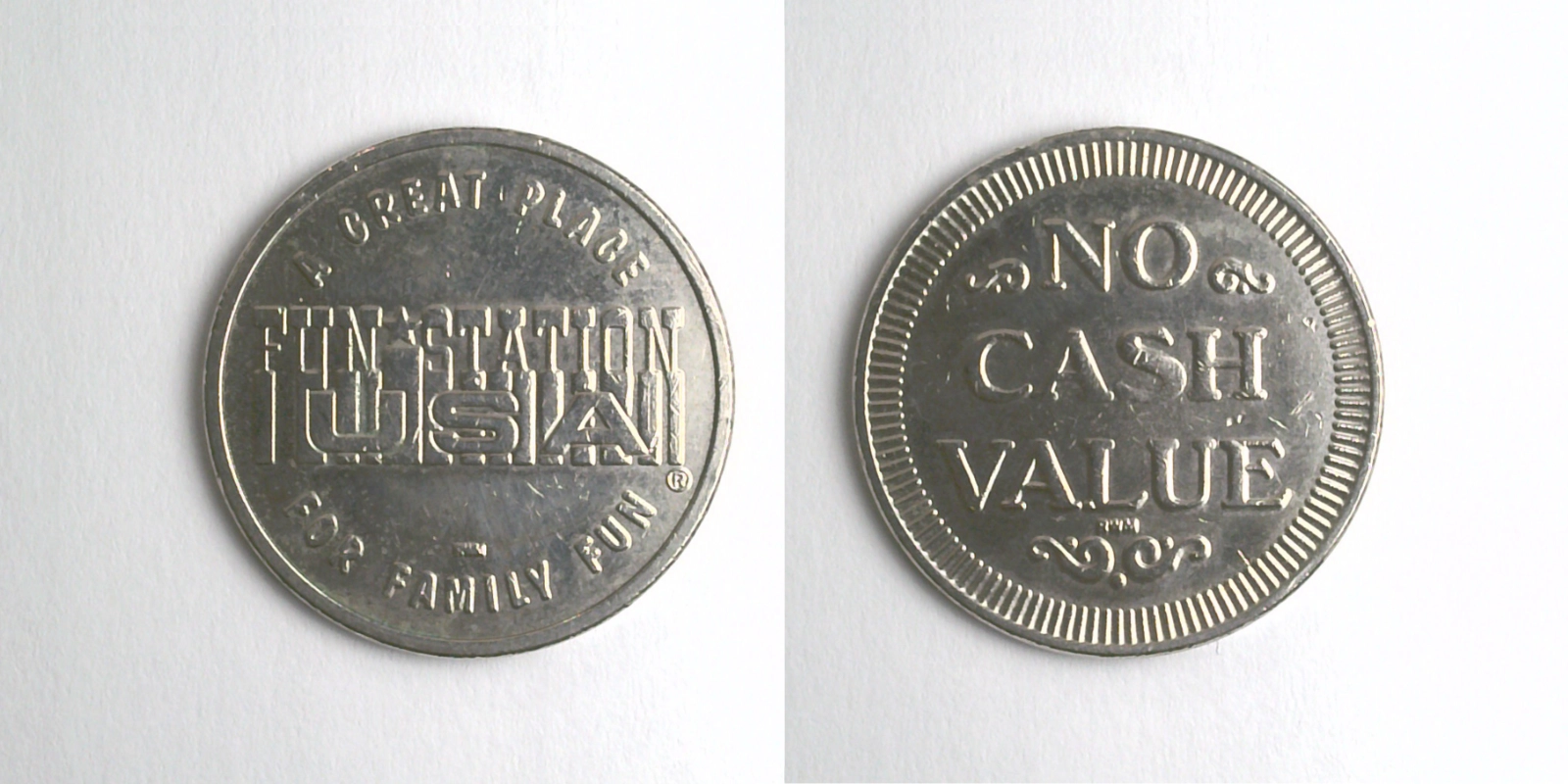 Fun Station USA FS103N Fun Station USA Token (FS103N) token — front and reverse