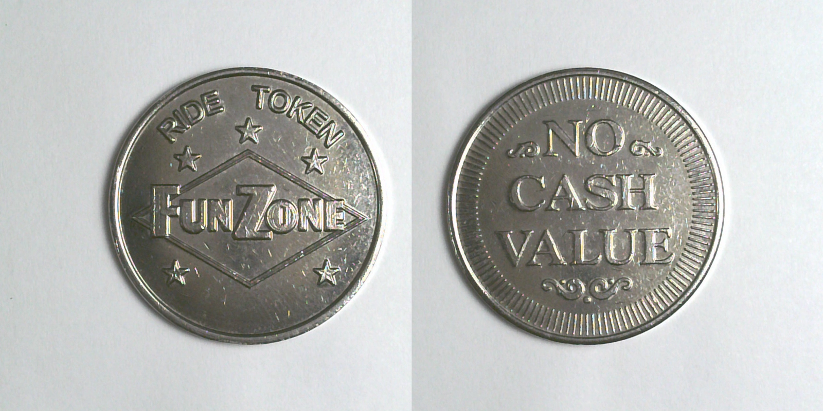 Fun Zone FZ106N Fun Zone Token (FZ106N) token — front and reverse