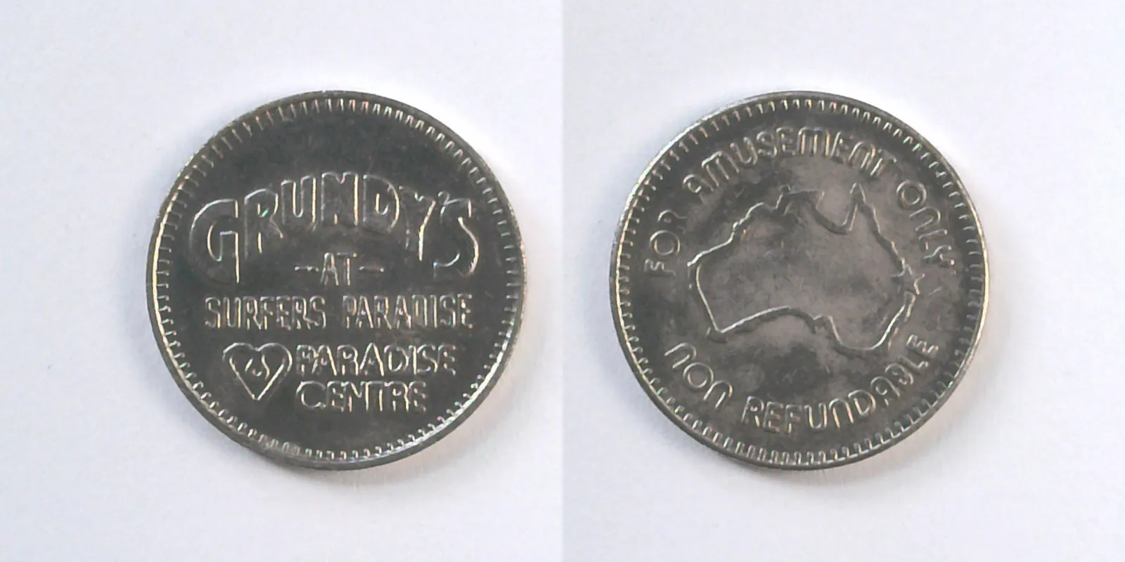 Grundy's G101N Grundy's Token (G101N) token — front and reverse