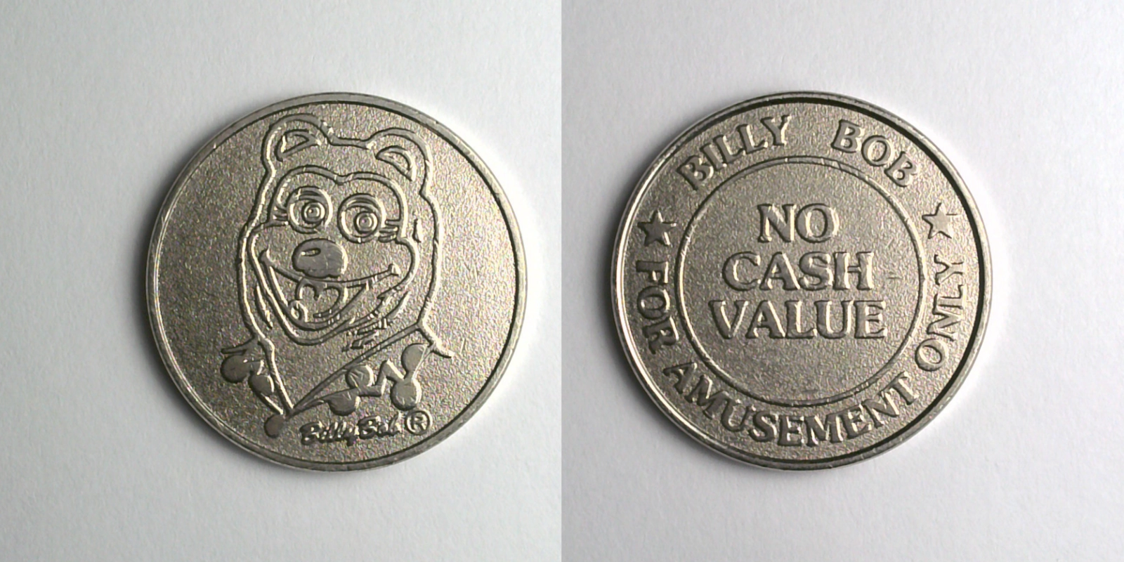 Billy Bob's Pizzatron BBP101N Israeli Billy Bob Pizzatron Token (BBP101N) token — front and reverse