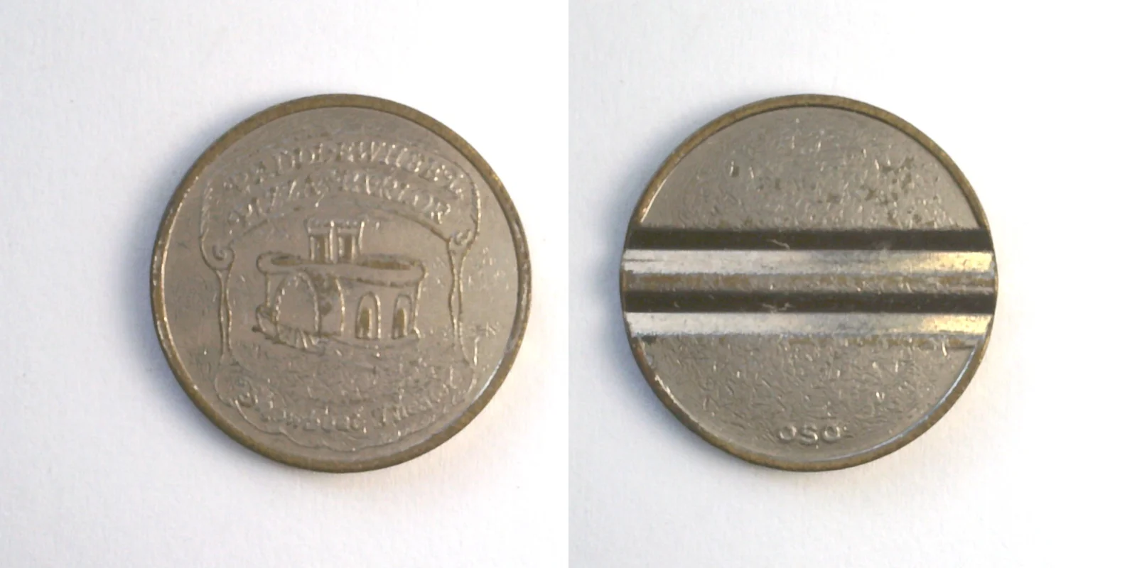Paddlewheel Pizza Parlor PWP101N Paddlewheel Pizza Parlor Token (PWP101N) token — front