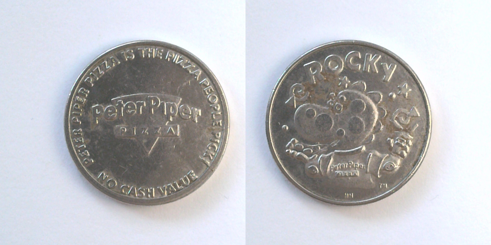 Peter Piper Pizza P202N Peter Piper Pizza Token (P202N) token — front and reverse
