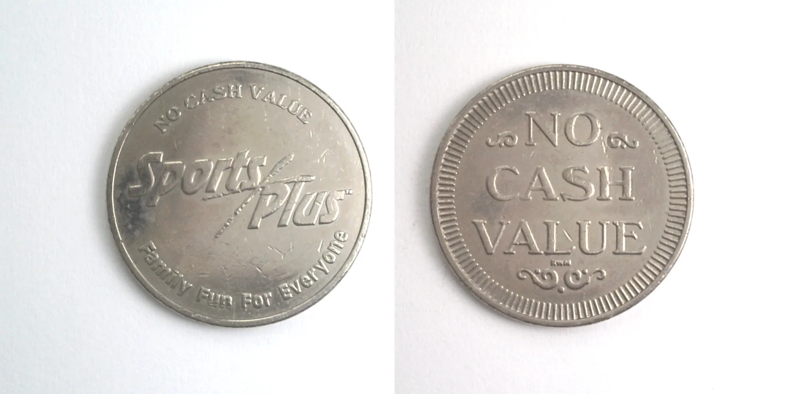 Sports Plus SP303N Sports Plus Token (SP303N) token — front and reverse