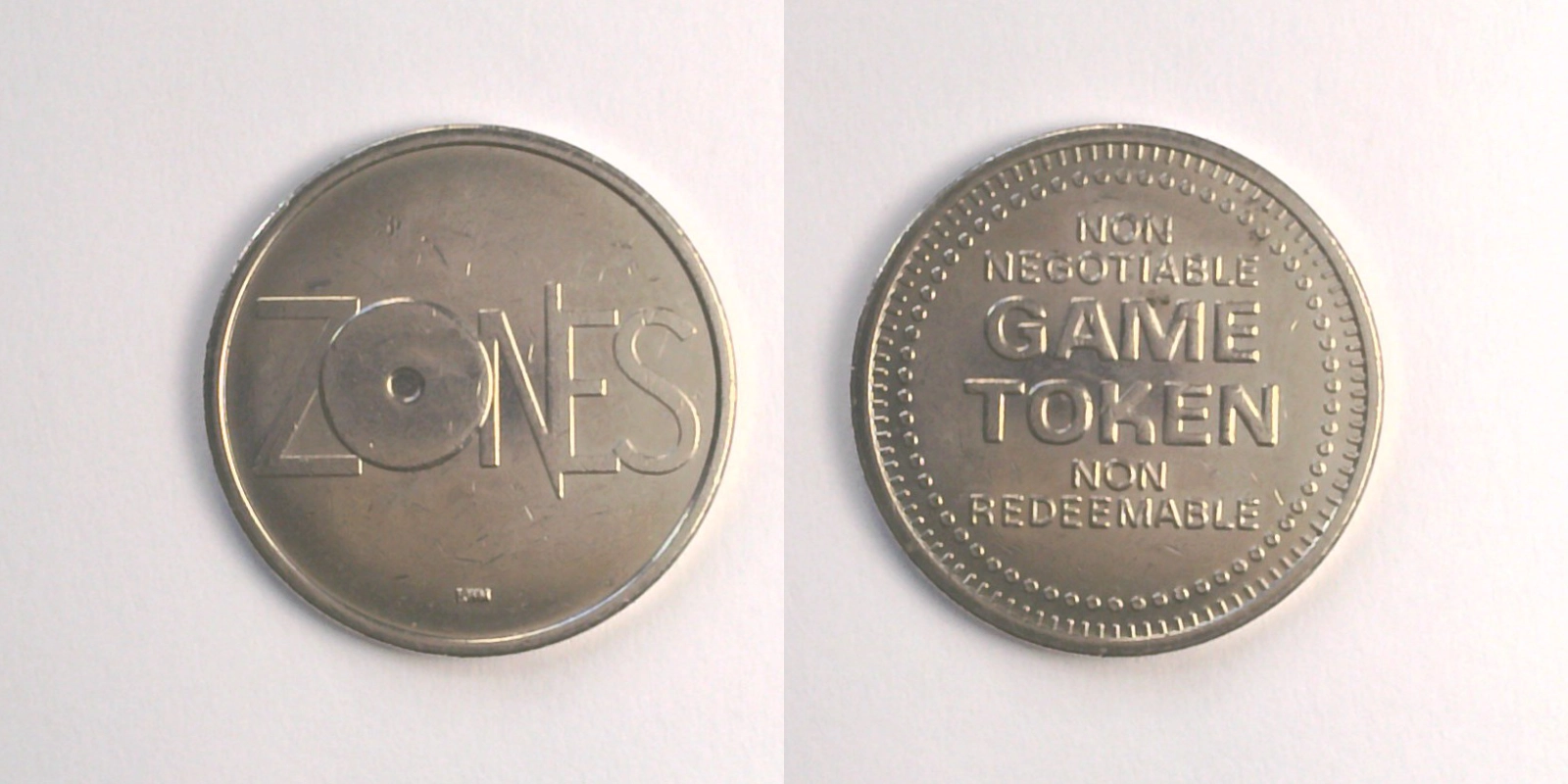 Zones Z101N Zones Token (Z101N) token — front and reverse