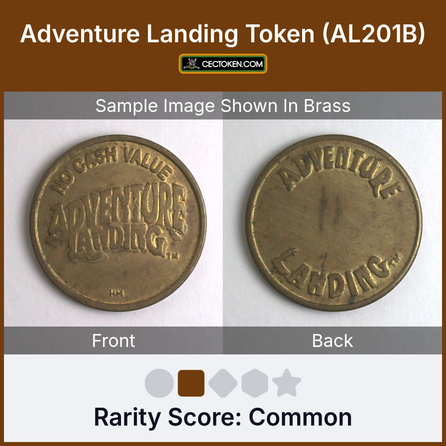 Adventure Landing AL201B Adventure Landing Token (AL201B) — sample listing image