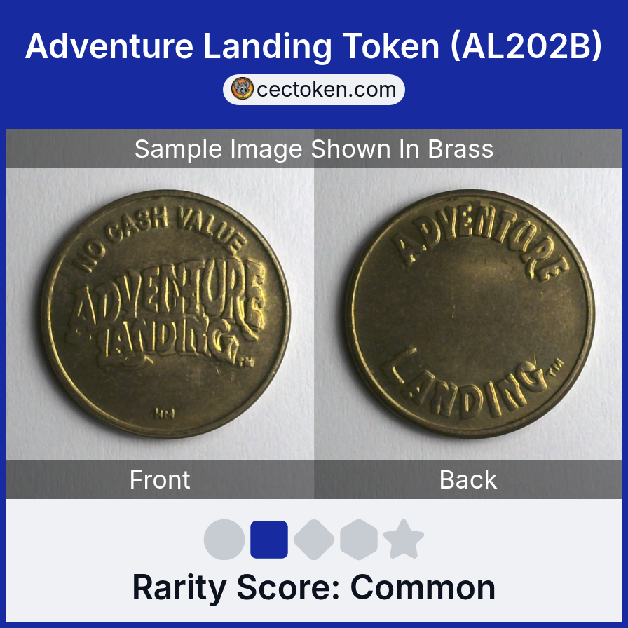 Adventure Landing AL202B Adventure Landing Token (AL202B) — sample listing image