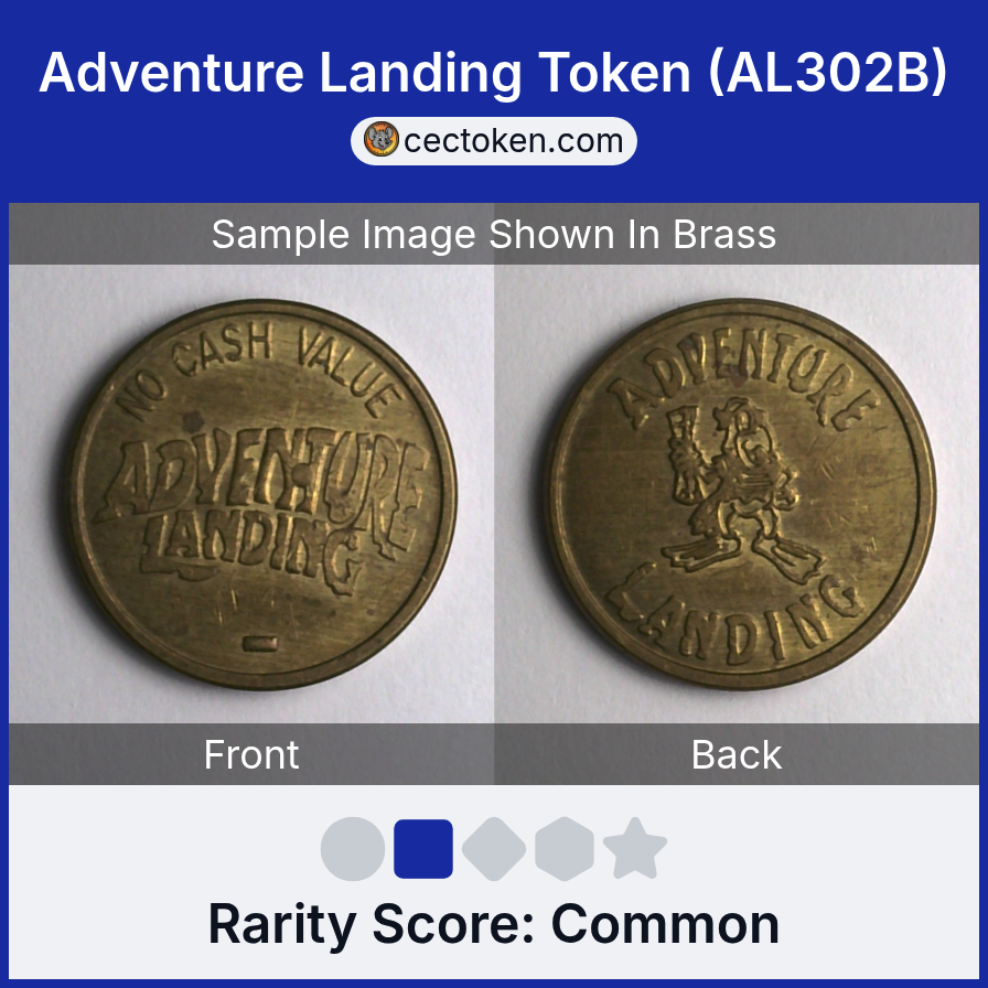 Adventure Landing AL302B Adventure Landing Token (AL302B) — sample listing image