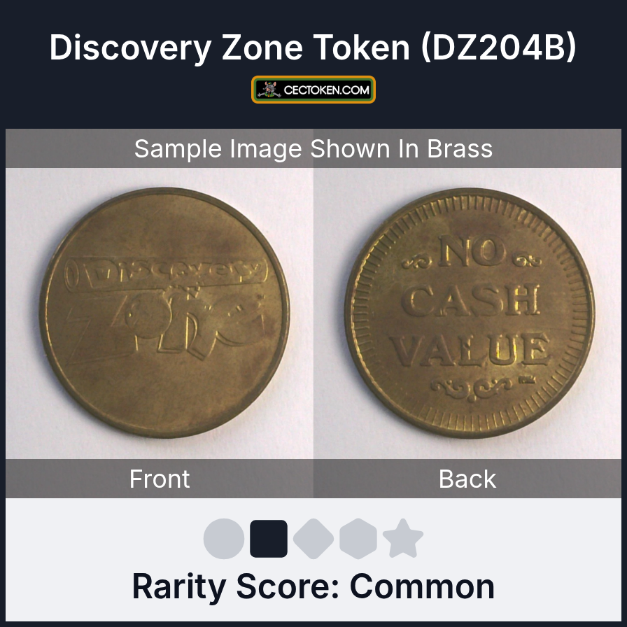 Discovery Zone DZ204B Discovery Zone Token (DZ204B) — sample listing image