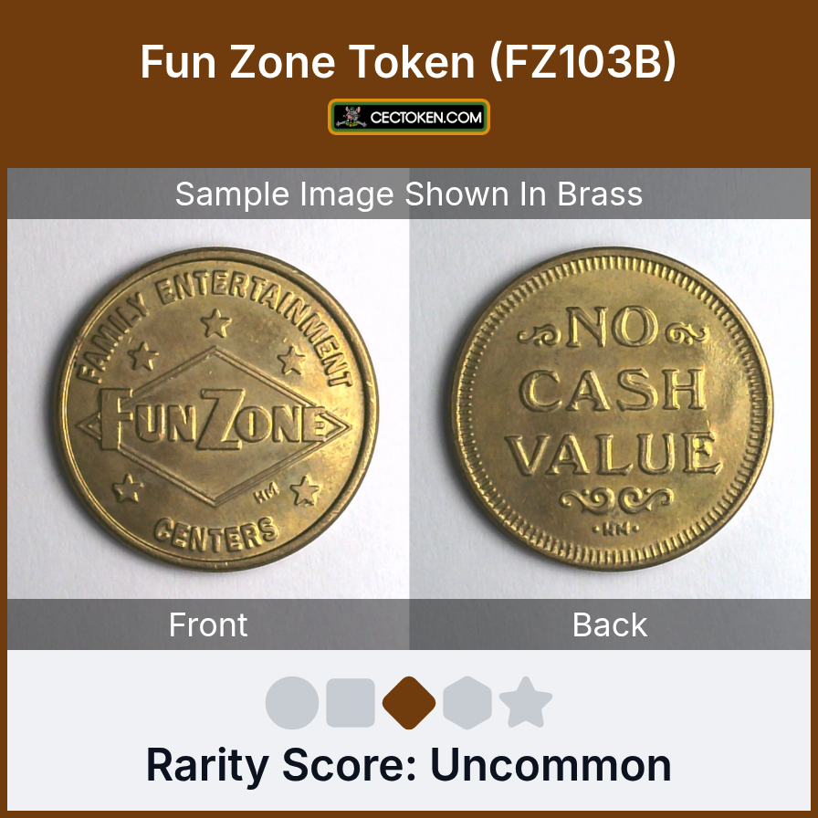 Fun Zone FZ103B Fun Zone Token (FZ103B) — sample listing image