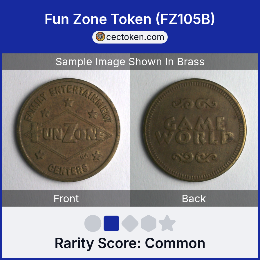 Fun Zone FZ105B Fun Zone Token (FZ105B) — sample listing image