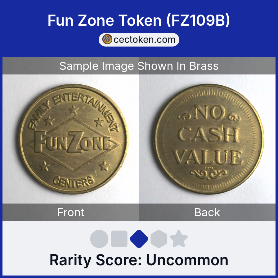 Fun Zone FZ109B Fun Zone Token (FZ109B) — sample listing image