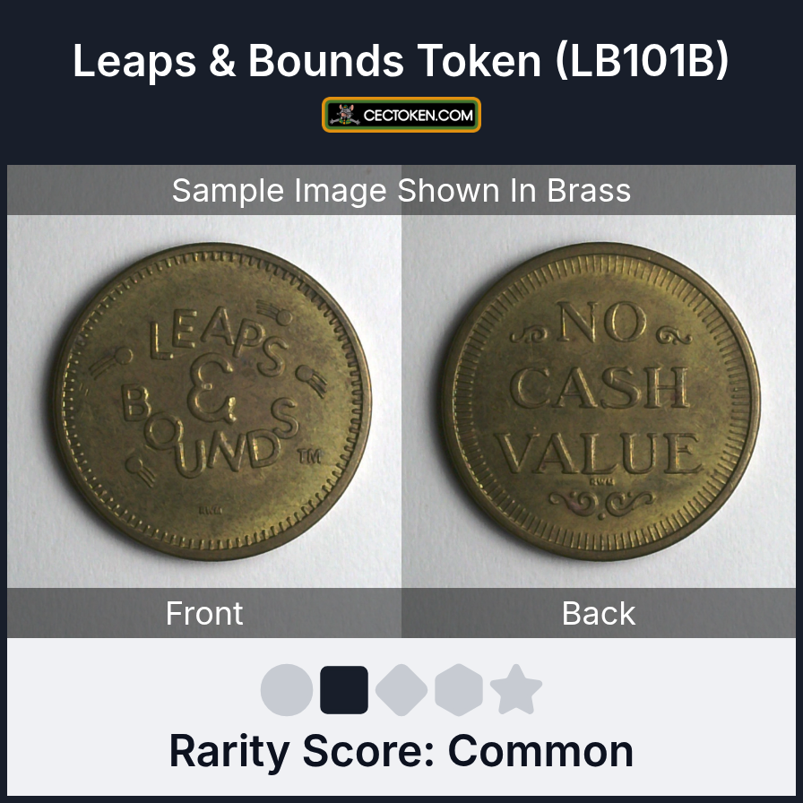 Leaps & Bounds LB101B Leaps & Bounds Token (LB101B) — sample listing image