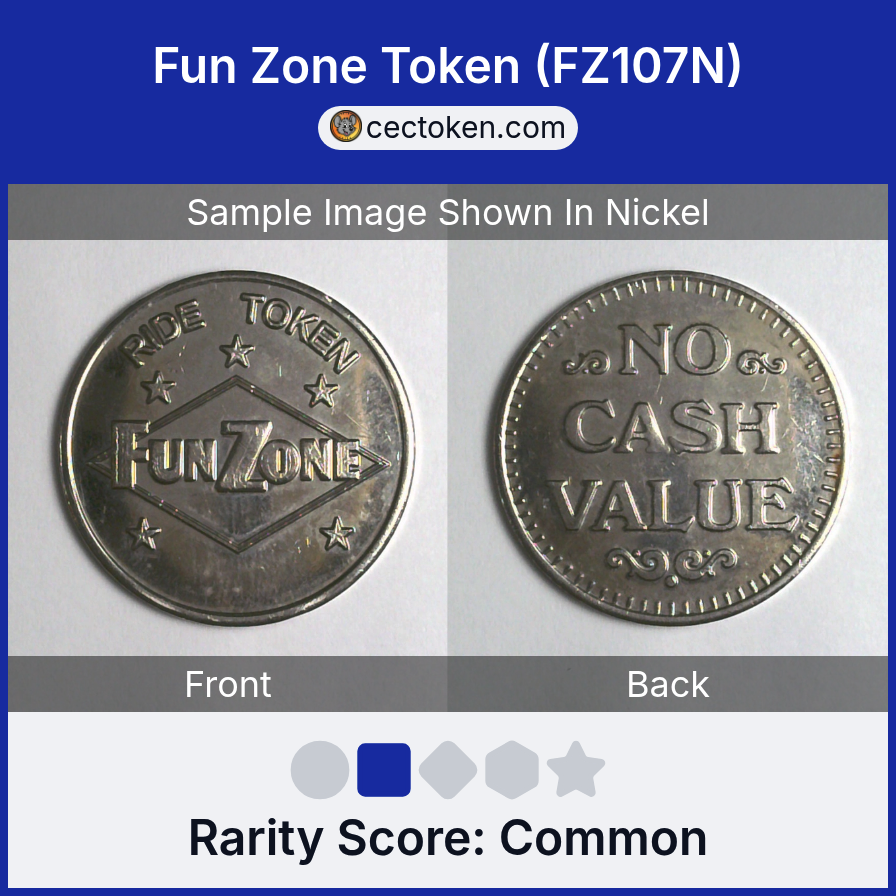 Fun Zone FZ107N Fun Zone Token (FZ107N) — sample listing image