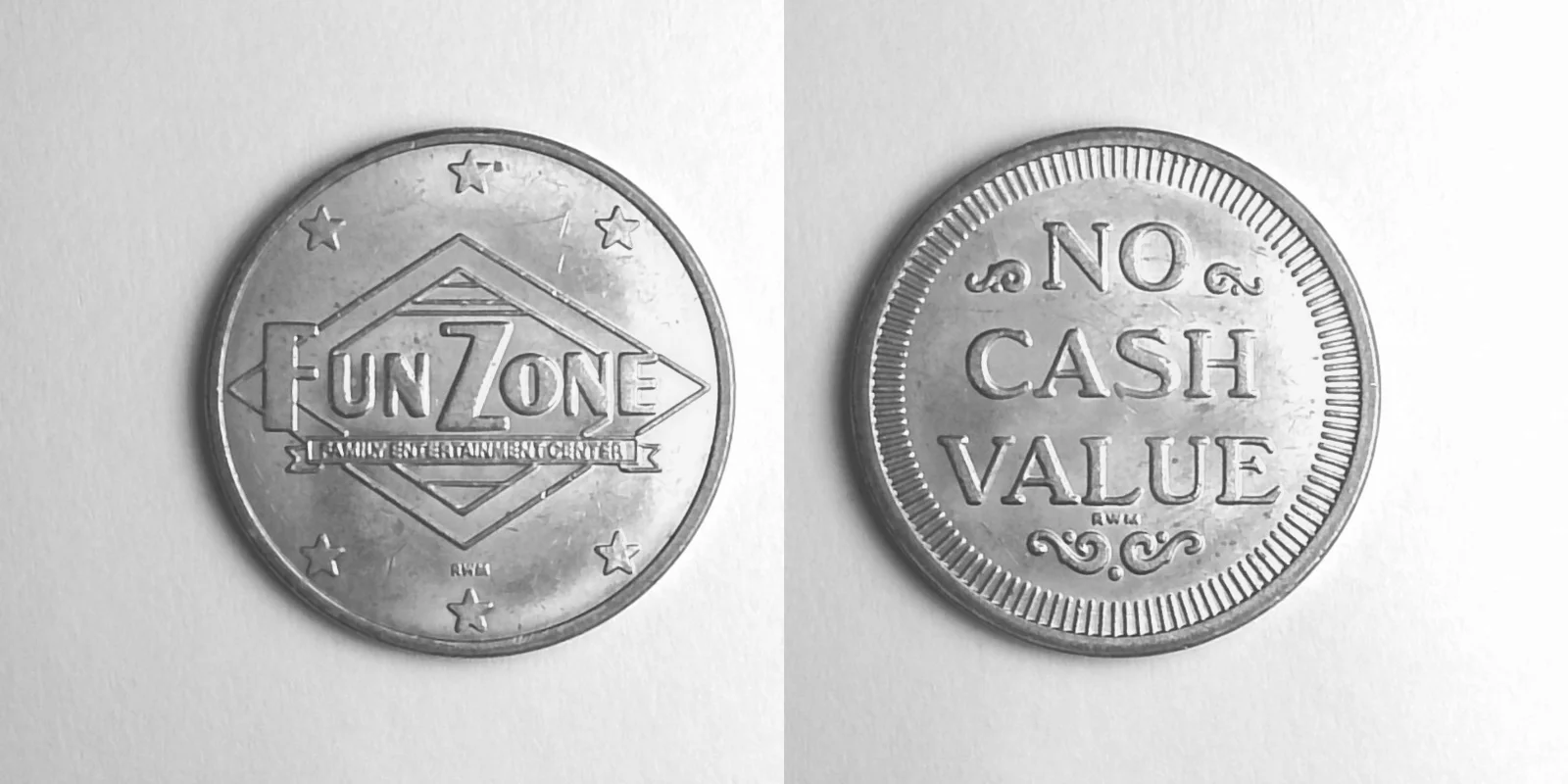Fun Zone FZ201N Fun Zone Token (FZ201N) token — front and reverse